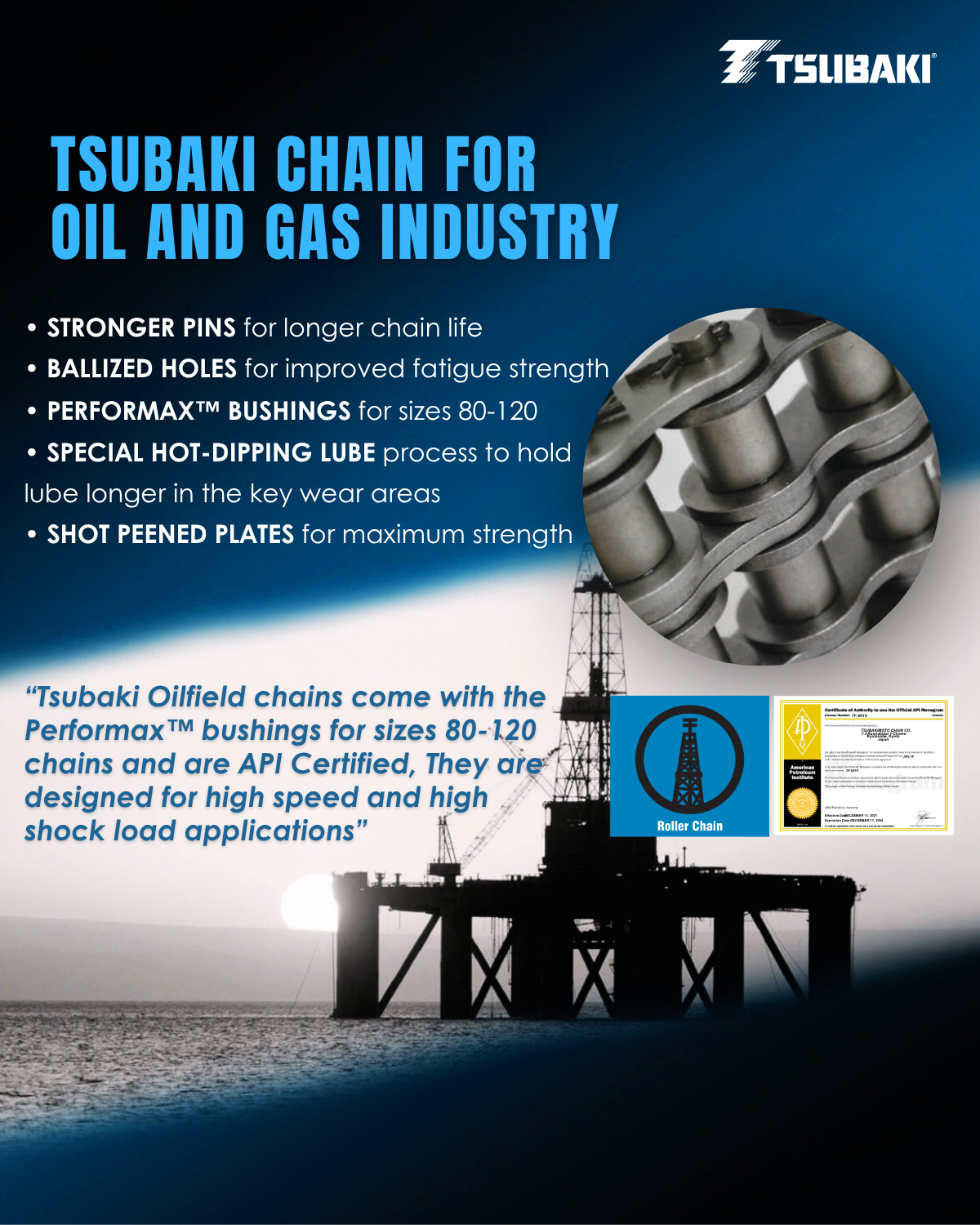TSUBAKI OILFIELD CHAINS